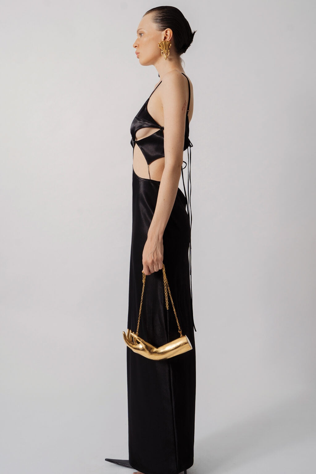 Chloe Spaghetti Strap Cutout Maxi Dress
