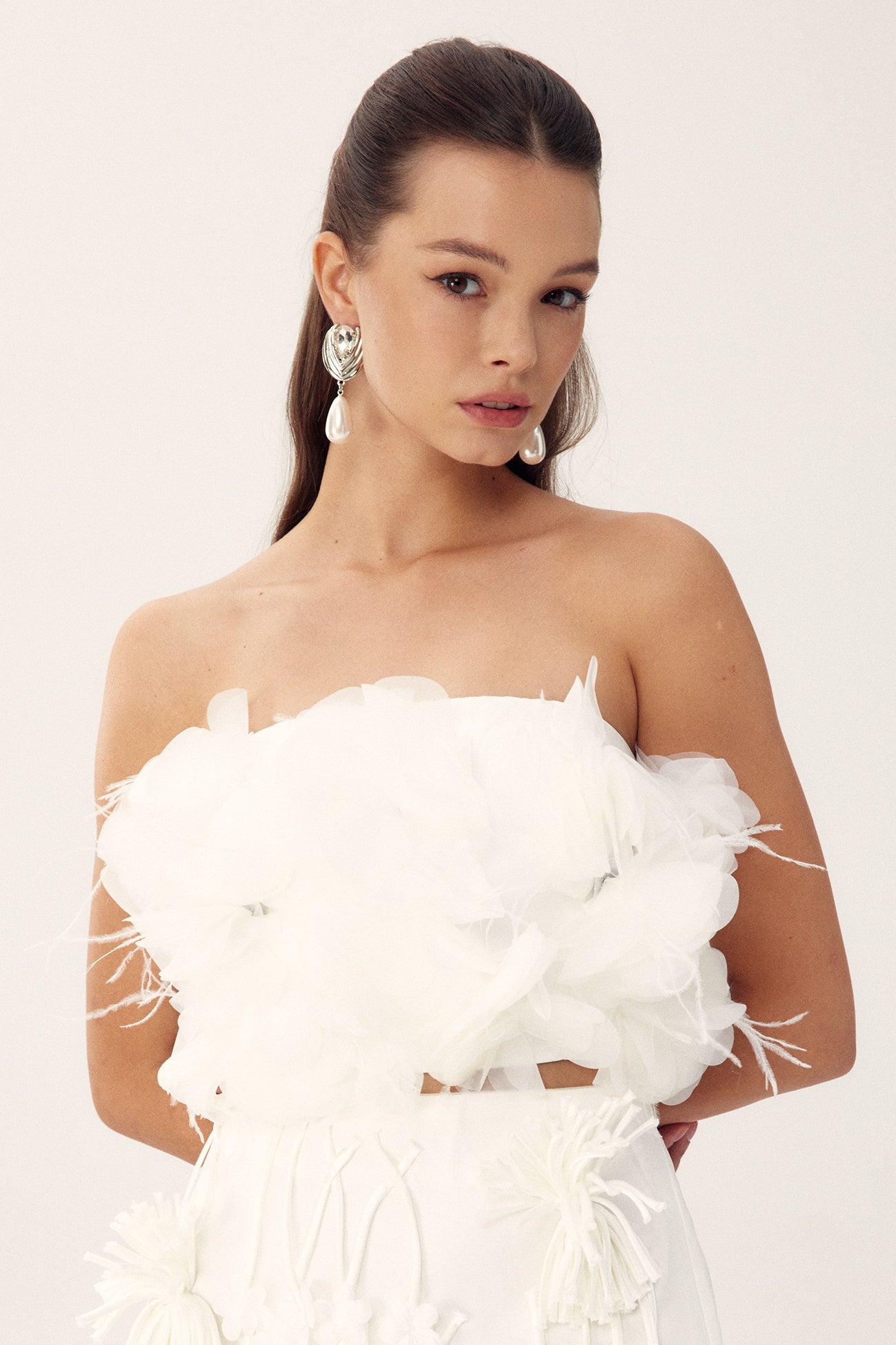 Renata Feather Tube Top