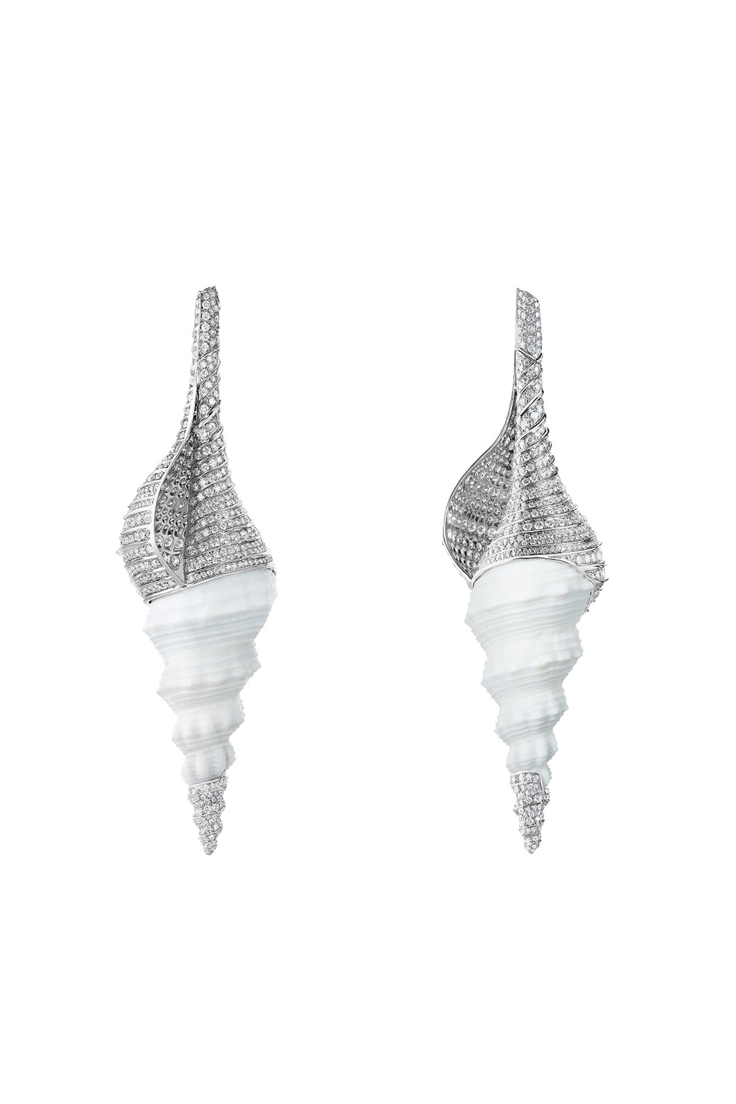 Sea Shell Diamond Ear Cuffs
