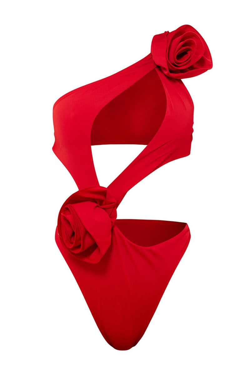 Lydia Floral Cutout Two-pieces Swim Set