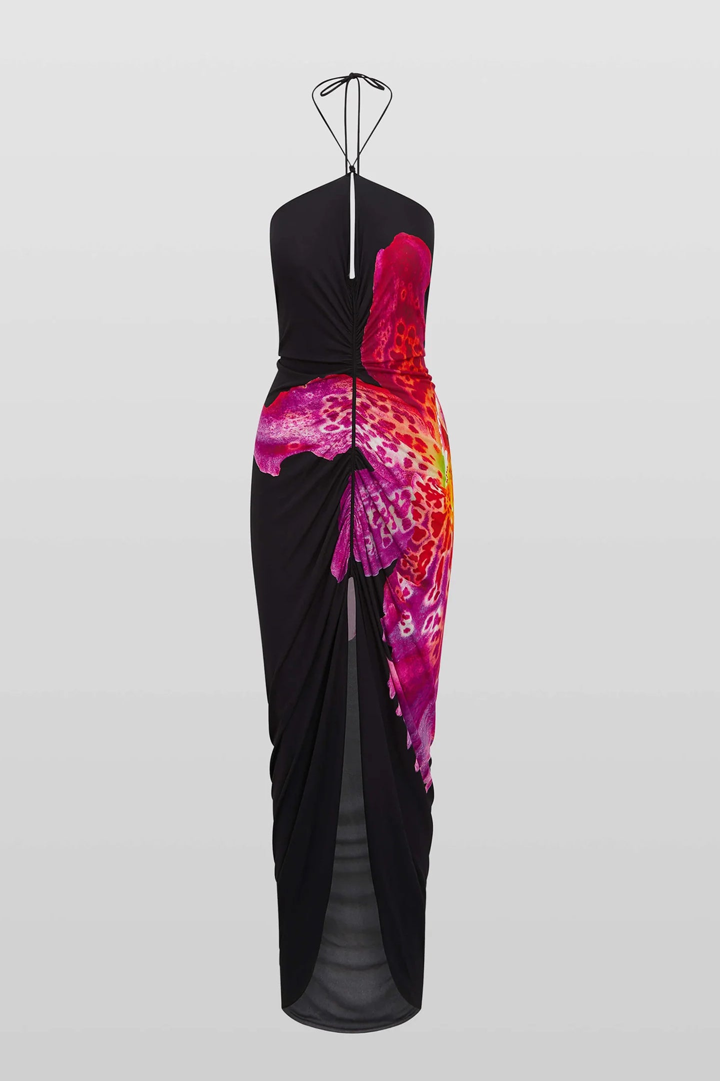 Melissa Floral Print Deep V-Neck Maxi Dress