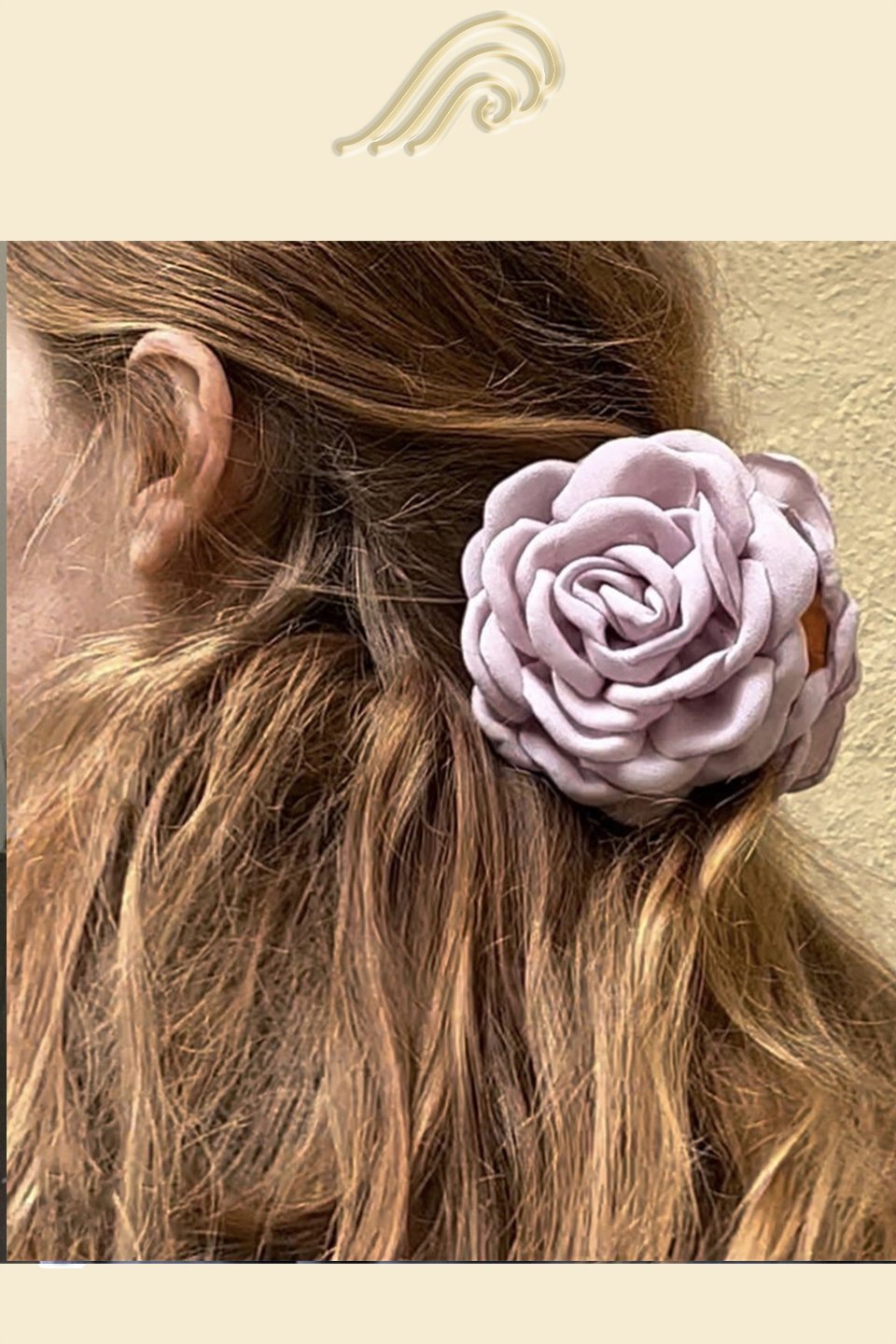 Antonia Handmade Rose Hair Claw