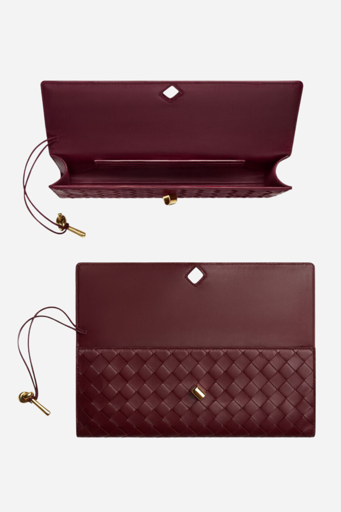 Woven Leather Clutch Bag