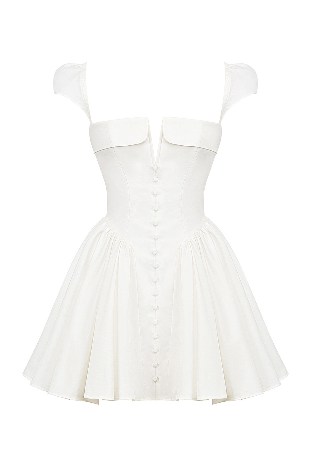 Evelyn Sweetheart Pleated Mini Dress