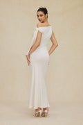 Lynn Asymmetric Tie Detail Maxi Dress