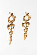 Metal Skeleton Shaped Drop Earrings