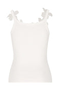 Lesley Floral Applique Round Neck Top