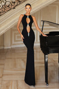 Vera Crystal Embellished Cutout Maxi Dress
