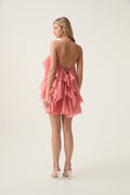 Sara Floral Ruffle Chiffon Mini Dress