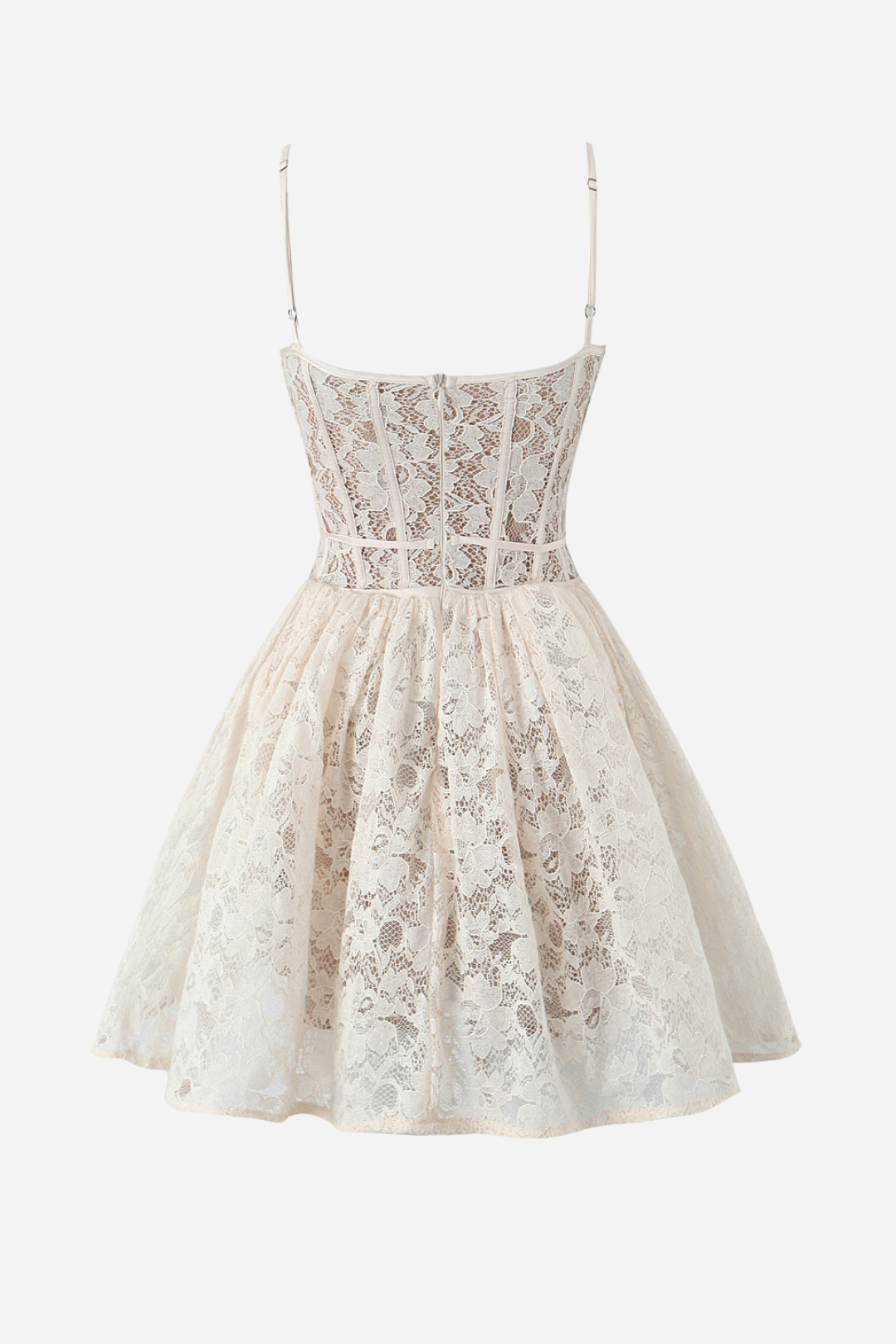 Floral Lace Corset Mini Dress