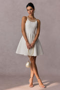 Esther Pearl Embelished Open Back Mini Dress