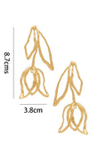 Abstract Floral Drop Earrings