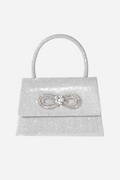 Metallic Shine Diamante Handle Bag