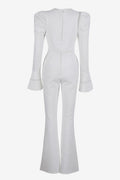 Victoria Hollow Out Flare Pants Set