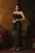 Virginia Strapless Embellished Lace Maxi Dress