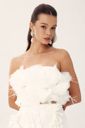 Renata Feather Tube Top