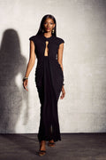 Hermosa Keyhole Ruched Maxi Dress
