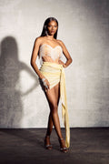 Stella Crystal Fringe Strapless Set