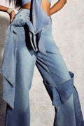 Sabrina Bowknot Denim Top/Pants