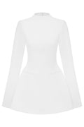 Molly Open Back Long Sleeve Mini Dress