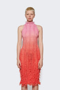 Veronica Gradient Semi-sheer Midi Dress