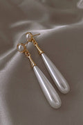 Teardrop Faux Pearl Earrings