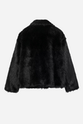 Candice Lapel Faux Fur Jacket