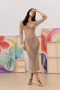 Victoria Open Back Hollow Out Crochet Cover Up