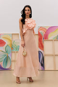 Letitia Halter Neck Ruffle Maxi Dress