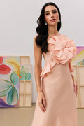 Letitia Halter Neck Ruffle Maxi Dress
