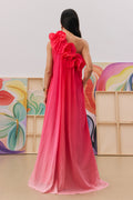 Fiona One Shoulder Gradient Maxi Dress