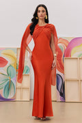 Athena Cross Strap Open Back Maxi Dress