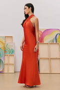 Athena Cross Strap Open Back Maxi Dress