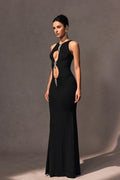 Vera Crystal Embellished Cutout Maxi Dress