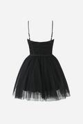 Myrna Bowknot Mesh Mini Slip Dress