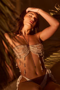 Amelia Tassel Beaded Bralette
