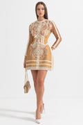 Virginia Embroidery Lace Long Sleeve Mini Dress