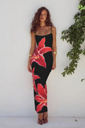 Renata Floral Print Scoop Neck Maxi Dress
