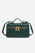 Weaved Leather Crossbody Bag