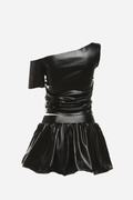One Shoulder Bubble Skirt Set