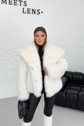 Lucy Faux Fur Shawl Collar Jacket