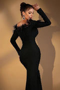 Beverly Off Shoulder Embellished Maxi Dress