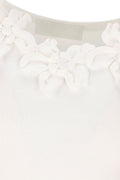 Lesley Floral Applique Round Neck Top