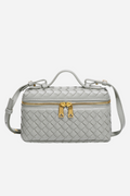 Weaved Leather Crossbody Bag