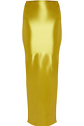 Odelia Side Slit Satin Maxi Skirt