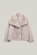Big Lapel Faux Fur Jacket