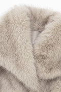 Big Lapel Faux Fur Jacket