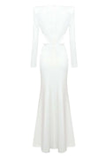 Martina V-neck Ruched Maxi Dress