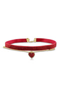 Double Layer Heart Velvet Choker