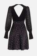 Joanne Floral Print Open Back Mini Dress